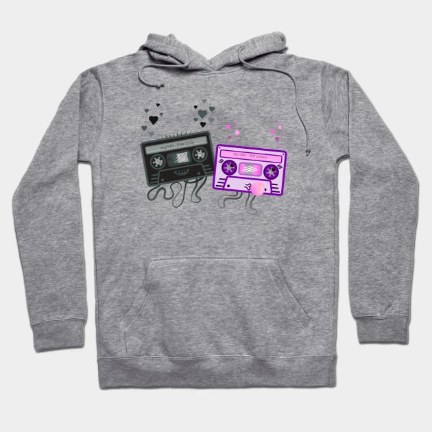 Mix Tape Love Hoodie by calbers